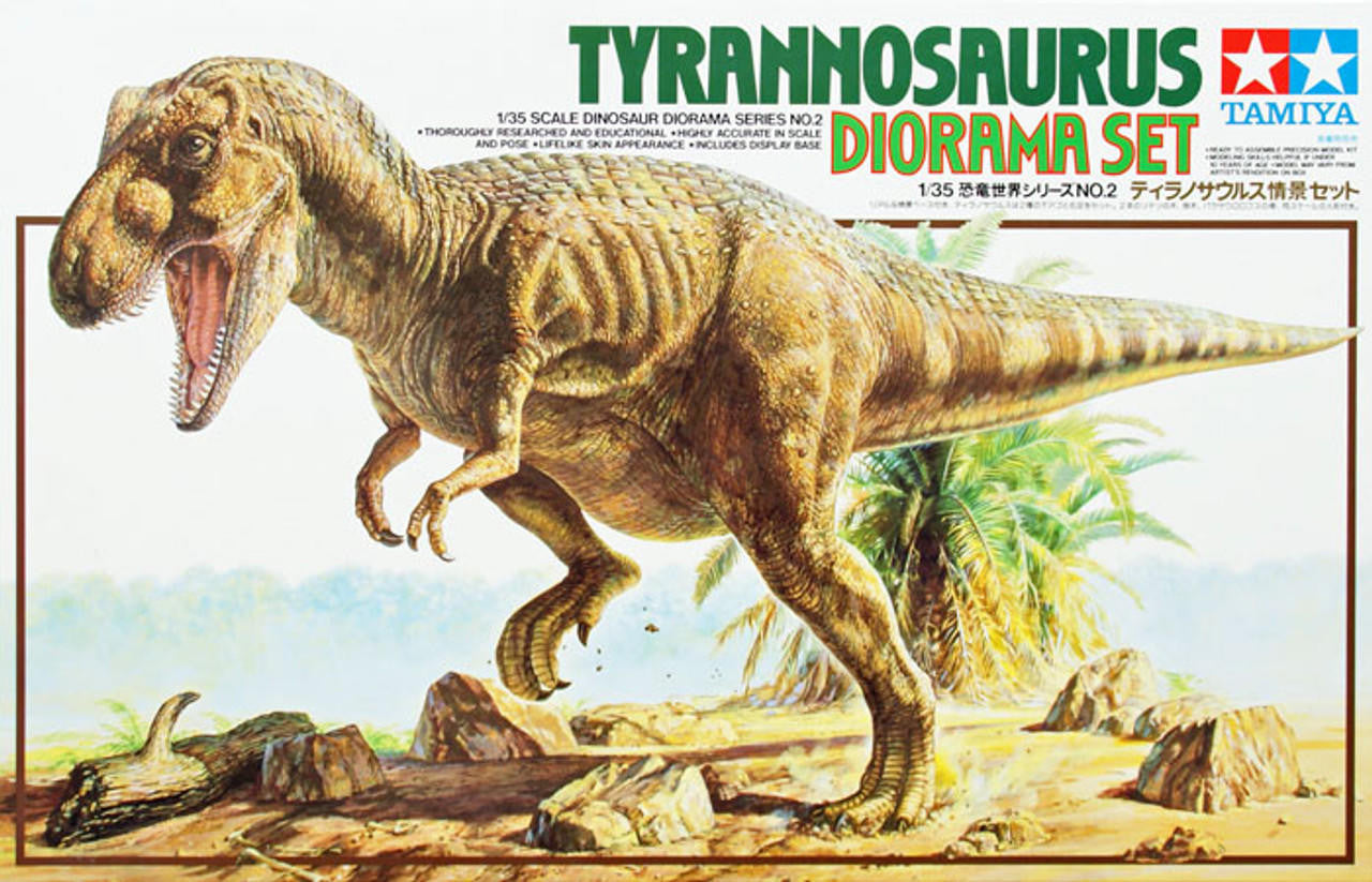 Tamiya 1/35 Tyrannosaurus Dinosaur Diorama Set 60102